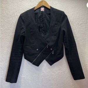 Sass and Bide Cropped Black Jacket Coat Size 8\38